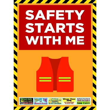 3808-P Safety Starts With Me safety poster